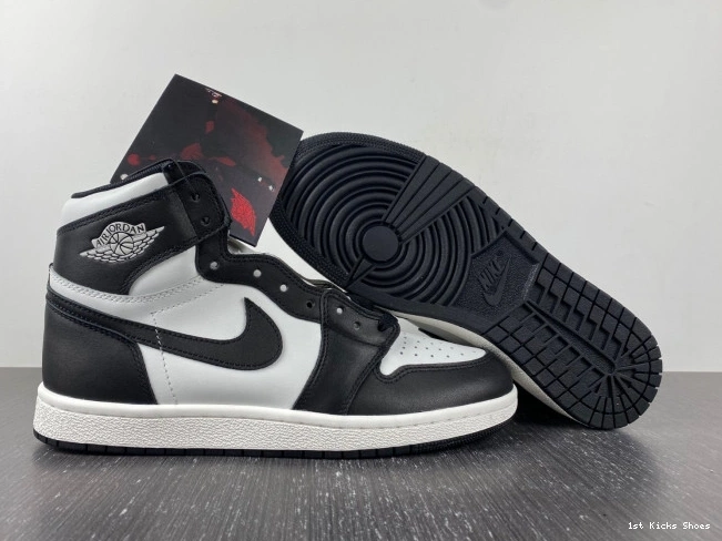 1st Kicks Shoes Jordan Black 85 BQ4422-001 1 High Retro (2023) White 0809
